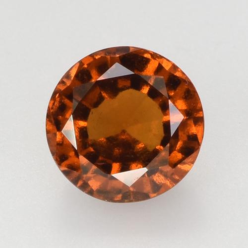 Grenat Hessonite Orange rougeâtre naturelle Coupe roude, 1.73 ct, VVS-VS