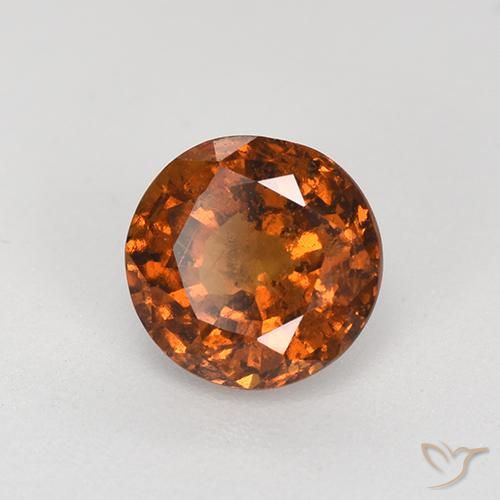 Grenat Hessonite Orange rougeâtre naturelle Tour, 1.76 ct, VS-SI