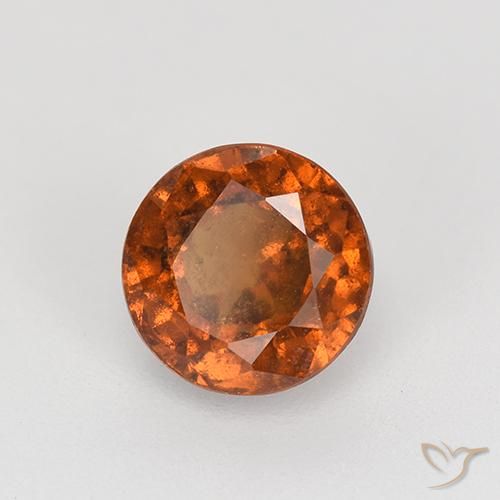 Grenat Hessonite Orange rougeâtre naturelle Tour, 1.83 ct, VS-SI