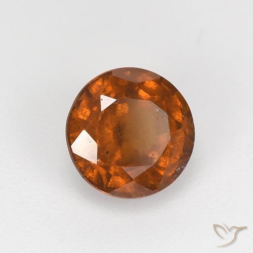 Grenat Hessonite Orange rougeâtre naturelle Tour, 1.76 ct, VS-SI