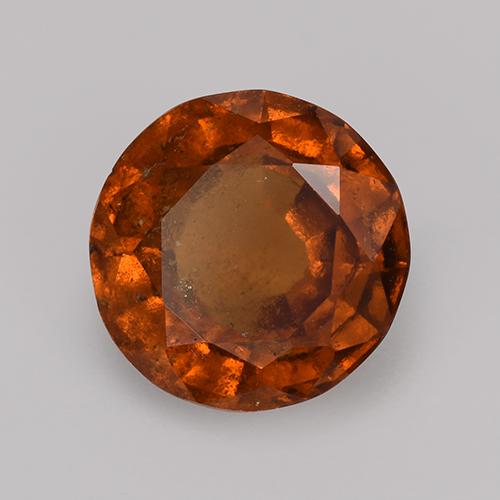 Grenat Hessonite Orange rougeâtre naturelle Coupe roude, 2.73 ct, VS-SI