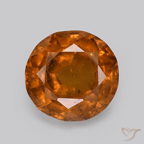2.60ct Naturel Orange foncé Grenat Hessonite, Tour, VS-SI