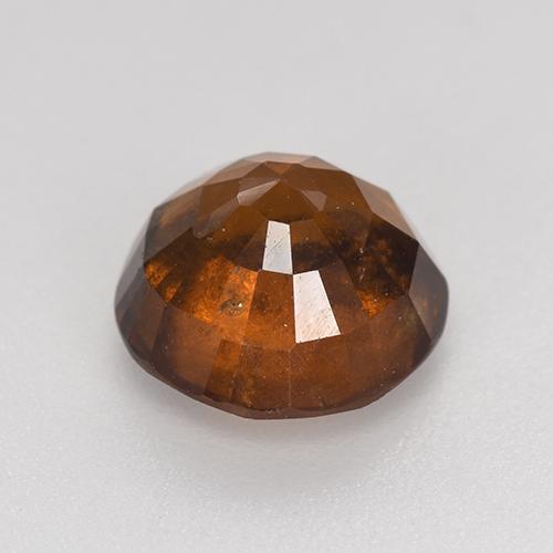 Grenat hessonite orange naturelle coupe roude, 3,38 ct, VS-SI