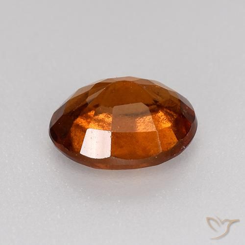 Grenat Hessonite Orange foncé naturelle ovale, 1.34 ct, VS-SI