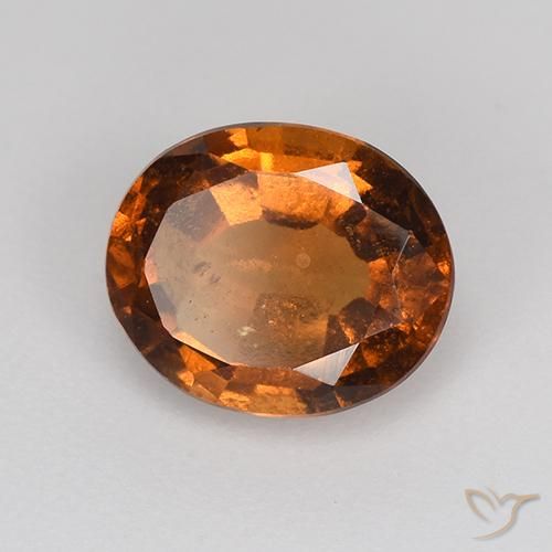 Grenat Hessonite Orange moyen-foncé naturelle ovale, 1.70 ct, VS-SI