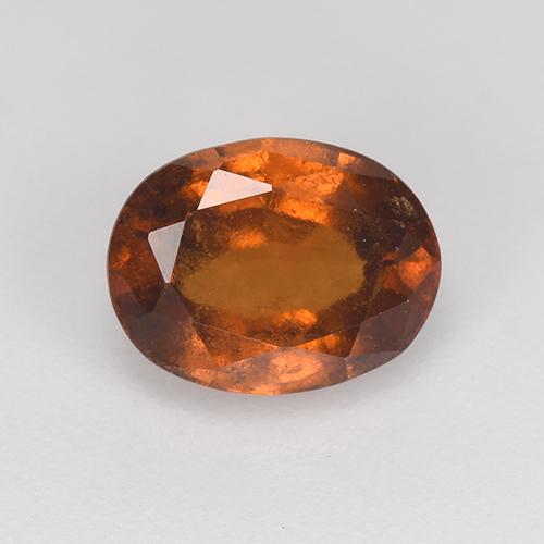 Grenat Hessonite Ambre orange naturelle Coupe ovale, 1.65 ct, VS-SI