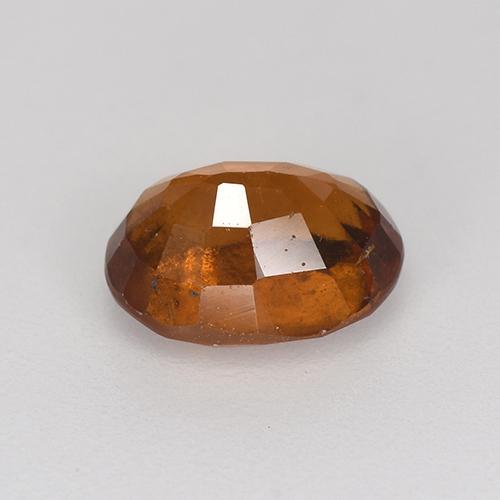 Grenat Hessonite Ambre orange naturelle Coupe ovale, 1.65 ct, VS-SI