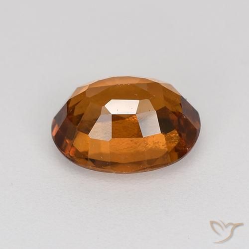 Grenat Hessonite Orange foncé naturelle ovale, 1.24 ct, VS
