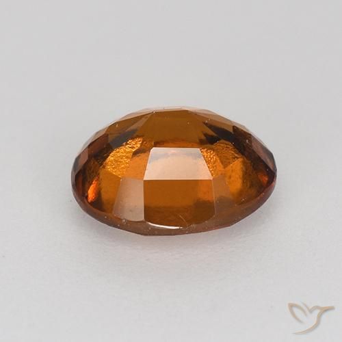 Grenat Hessonite Orange moyen-foncé naturelle ovale, 1.17 ct, VS