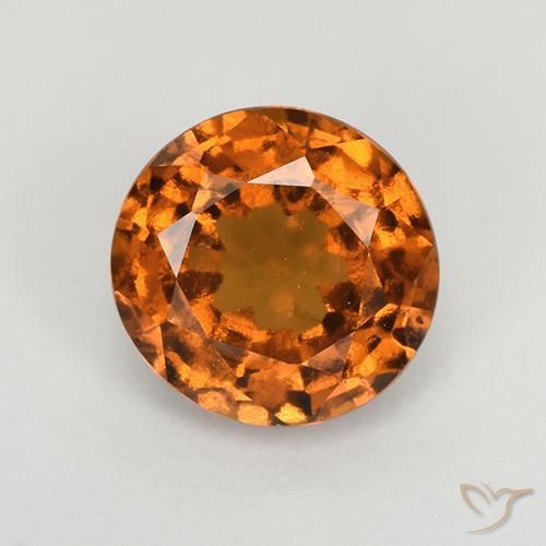 1.43ct Naturel Orange moyen-foncé Grenat Hessonite, Tour, VS