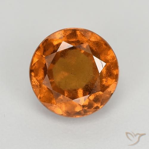2.00ct Naturel Orange foncé Grenat Hessonite, Tour, VS-SI