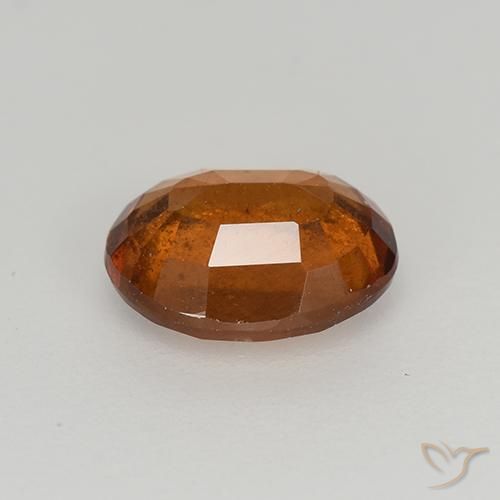 Grenat Hessonite Orange moyen-foncé naturelle ovale, 1.69 ct, VS-SI