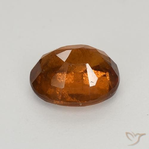 Grenat Hessonite Orange foncé naturelle ovale, 1.67 ct, VS-SI