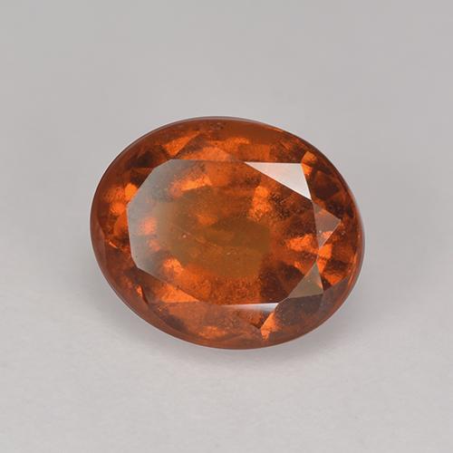 Grenat Hessonite Orange moyen naturelle Coupe ovale, 2.33 ct, VS