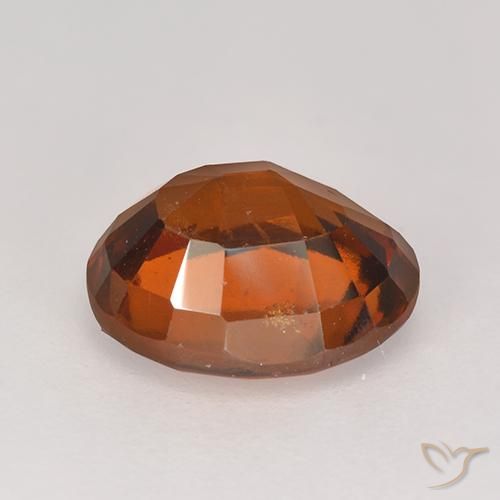 Grenat Hessonite Orange feu naturelle ovale, 2.94 ct, VS-SI