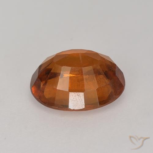 Grenat Hessonite Orange moyen-foncé naturelle ovale, 2.45 ct, VS