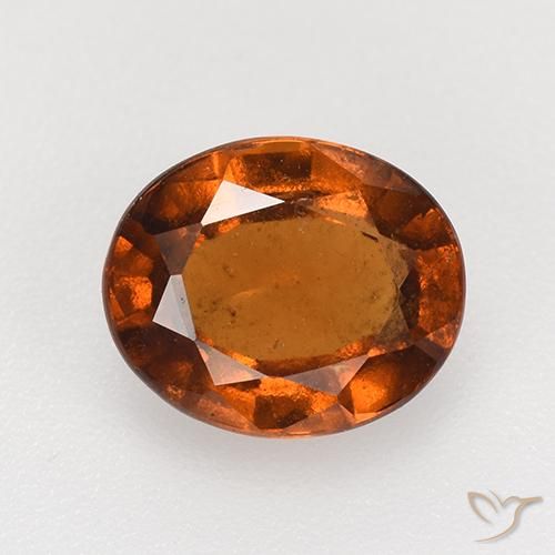 Grenat Hessonite Orange foncé naturelle ovale, 2.47 ct, VS-SI