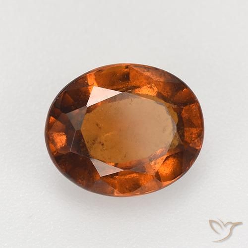 Grenat Hessonite Orange foncé naturelle ovale, 2.47 ct, VS-SI