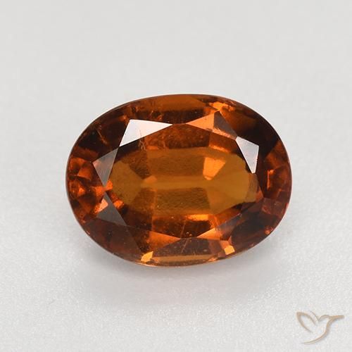 Grenat Hessonite Orange moyen naturelle ovale, 2.80 ct, VS