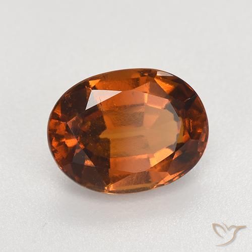 Grenat Hessonite Orange moyen naturelle ovale, 2.80 ct, VS