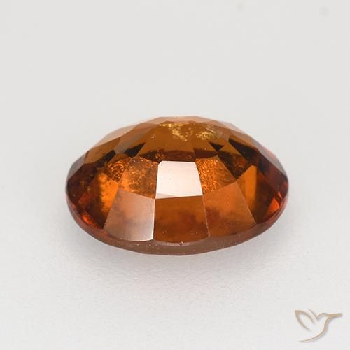 Grenat Hessonite Ambre orange naturelle ovale, 2.36 ct, VS-SI