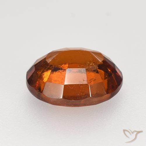 Grenat hessonite orange naturelle coupe ovale, 2,82 ct, VS-SI