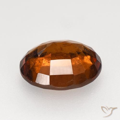Grenat Hessonite Orange foncé naturelle ovale, 2.98 ct, VS-SI