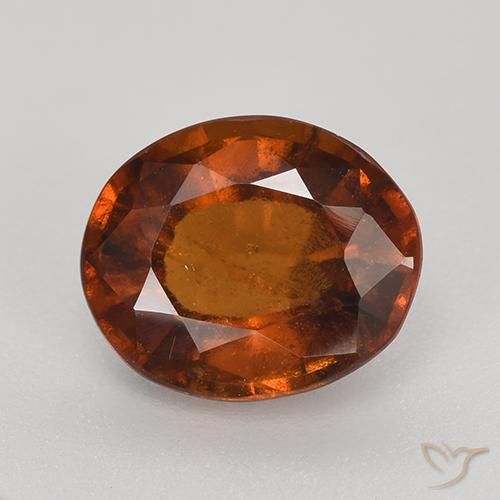 Grenat Hessonite Orange moyen naturelle ovale, 2.94 ct, VS-SI