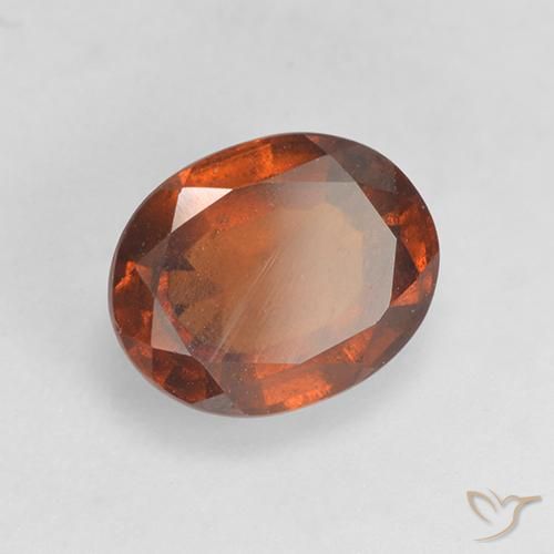 1.68ct Naturel Orange moyen-foncé Grenat Hessonite, ovale, VS-SI