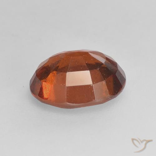 Grenat Hessonite Orange moyen-foncé naturelle ovale, 1.68 ct, VS-SI