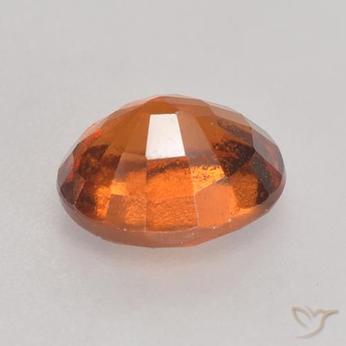 Grenat Hessonite Orange moyen-foncé naturelle ovale, 1.58 ct, VS-SI