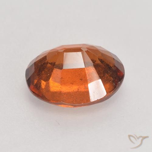 Grenat Hessonite Ambre orange naturelle ovale, 1.90 ct, VS-SI