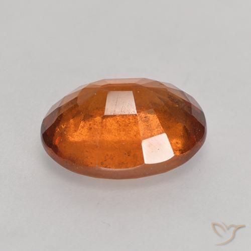 Grenat Hessonite Orange foncé naturelle ovale, 2.73 ct, VS-SI
