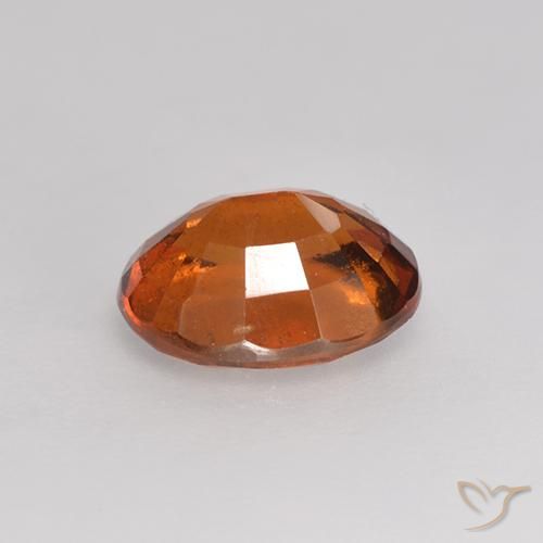Grenat Hessonite Orange foncé naturelle ovale, 1.37 ct, VS