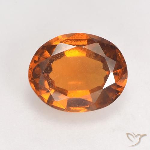 1.89ct Naturel Orange foncé Grenat Hessonite, ovale, VS
