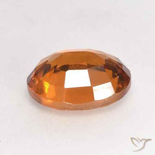 Grenat Hessonite Orange foncé naturelle ovale, 1.89 ct, VS