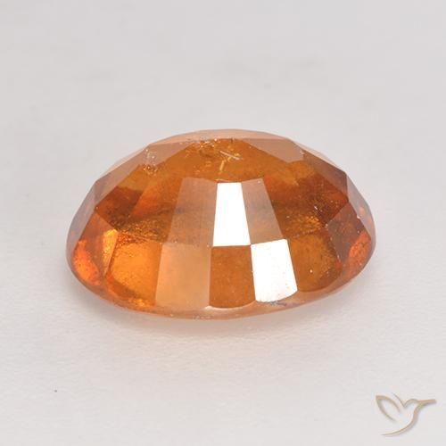 Grenat Hessonite Orange foncé naturelle ovale, 2.90 ct, SI
