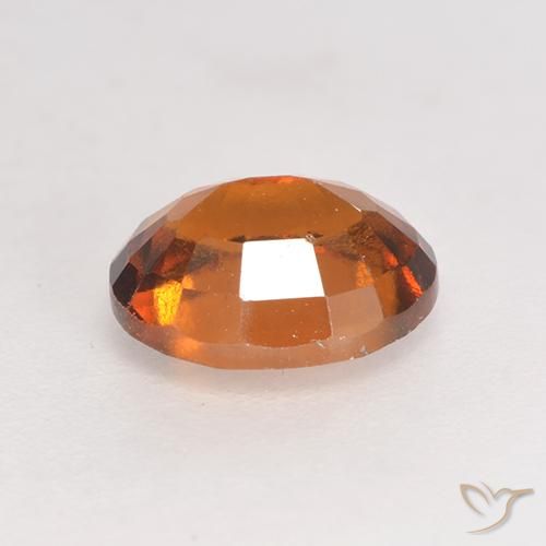 Grenat Hessonite Orange moyen-foncé naturelle ovale, 1.45 ct, VS