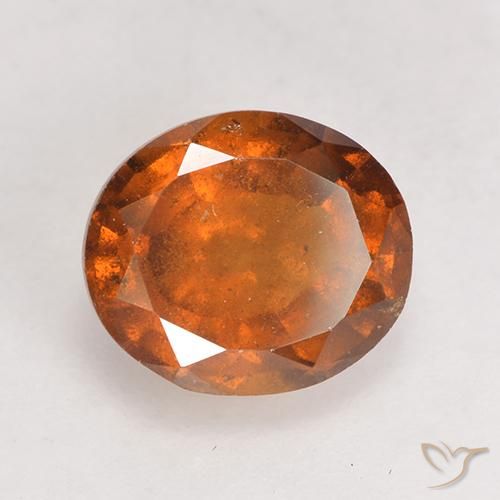 Grenat Hessonite Orange moyen-foncé naturelle ovale, 2.24 ct, SI