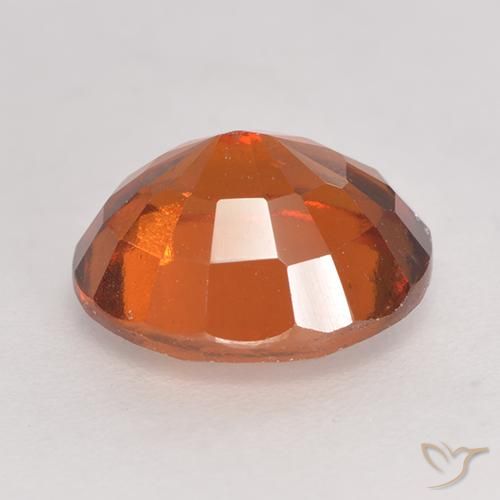 Grenat Hessonite Orange foncé naturelle ovale, 2.82 ct, VS-SI