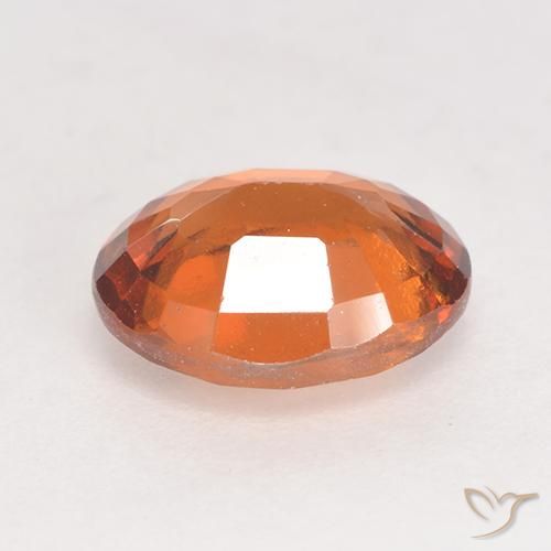Grenat Hessonite Orange foncé naturelle ovale, 2.01 ct, VS