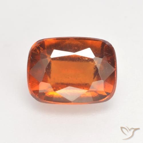 Grenat Hessonite Orange moyen naturelle Coussin, 2.86 ct, SI