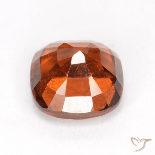 Grenat Hessonite Ambre orange naturelle Coussin, 2.08 ct, VS