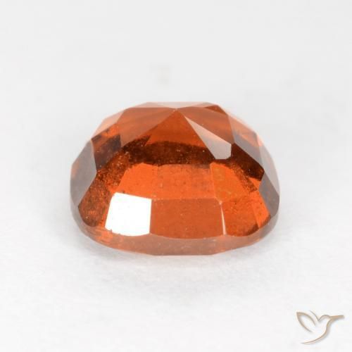 Grenat Hessonite Orange foncé naturelle Coussin, 2.02 ct, VS