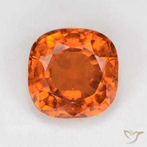 2.05ct Naturel Orange moyen Grenat Hessonite, Coussin, VS