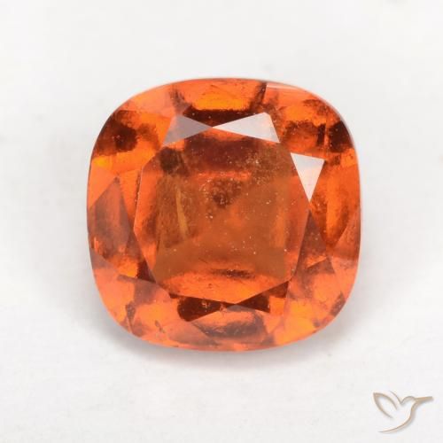 2.21ct Naturel Orange moyen Grenat Hessonite, Coussin, VS-SI