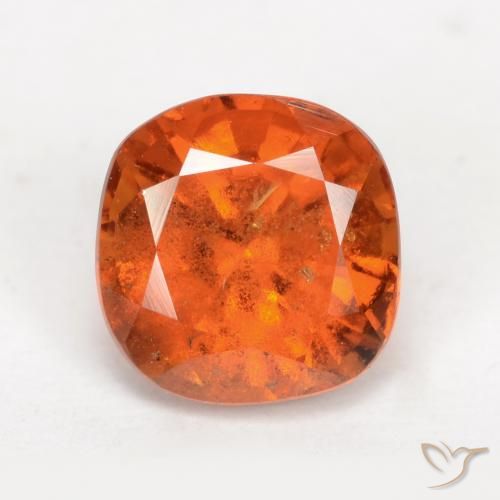 2.15ct Naturel Orange moyen Grenat Hessonite, Coussin, VS-SI