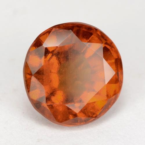 Grenat Hessonite Orange foncé naturelle Coupe roude, 2.63 ct, VS