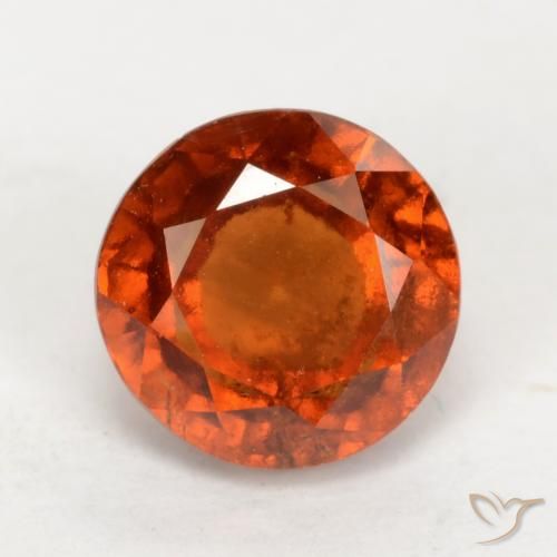 1.91ct Naturel Ambre orange Grenat Hessonite, Tour, VS-SI