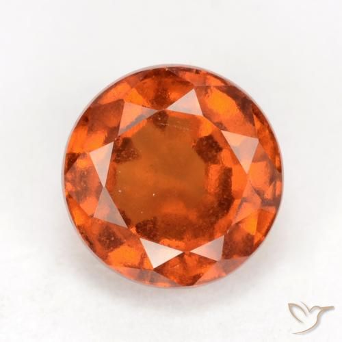 Grenat Hessonite Orange foncé naturelle Tour, 1.51 ct, VS